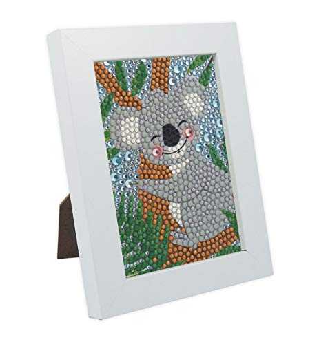 Buki France- Be Teens Glitters-Koala, Colore, DP010, A partire da 7 anni, con Pannello adesivo, Penna con punta in cera. Astuccio, Sacchetti per classificare gli strass, Cornice in legno - immagine 7