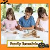 Costume per bambini per ragazzi e ragazze, occhiali da mago con montatura rotonda senza lenti, bacchetta magica, cravatta, scialle novità, tatuaggi per bambini, compleanni, feste, cosplay, Halloween - immagine 7