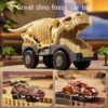 Dinosauro giocattolo pista, pista da corsa flessibile per bambini 3 4 5 6 anni, con 7 figure di dinosauro, 2 luci per veicoli elettrici - dinosauro mondo strada set da gioco per bambini - immagine 4