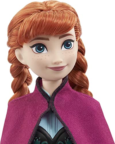 Disney Frozen - Elsa Bambola con Abito Esclusivo e Accessori Ispirati ai Film 1, Giocattolo per Bambini 3+ Anni, HLW47 & FR FD Core Doll-AA 1, Colore Anna-Frozen 1, 0194735120734 - immagine 8