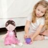 GAGAKU Bambola di stoffa morbida con angelo custode, regalo di battesimo per bambine con ali, portafortuna per bambini dai 3 ai 5 anni - immagine 8