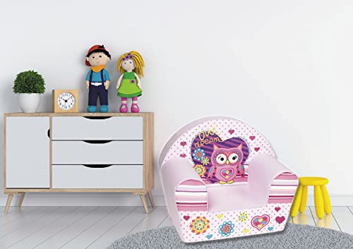 Knorrtoys knoortoys Poltrona per Bambini-Gufo, Multicolore - immagine 3