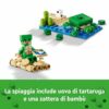 LEGO Minecraft Beach House della Tartaruga, Modellino di Casa Giocattolo da Costruire, Gioco per Bambini e Bambine da 8 Anni in su con Personaggi, Animali e Accessori, Regalo per Fan e Gamer 21254 - immagine 5