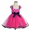 Lito Angels Vestito Costume Minnie per Bimba Bambina con Cerchietto, Taglia 18-24 Mesi, Rosa Caldo Pois (Etichetta in Tessuto 100) - immagine 3