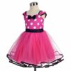 Lito Angels Vestito Costume Minnie per Bimba Bambina con Cerchietto, Taglia 18-24 Mesi, Rosa Caldo Pois (Etichetta in Tessuto 100) - immagine 4