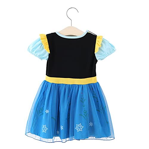 Lito Angels Vestito Costume da Regno di Ghiaccio Principessa Anna per Bambina Taglia 18-24 Mesi, Manica Corta (Etichetta in Tessuto 100) - immagine 3