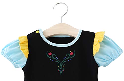 Lito Angels Vestito Costume da Regno di Ghiaccio Principessa Anna per Bambina Taglia 18-24 Mesi, Manica Corta (Etichetta in Tessuto 100) - immagine 4