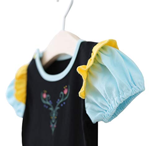 Lito Angels Vestito Costume da Regno di Ghiaccio Principessa Anna per Bambina Taglia 18-24 Mesi, Manica Corta (Etichetta in Tessuto 100) - immagine 5