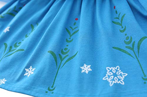 Lito Angels Vestito Costume da Regno di Ghiaccio Principessa Anna per Bambina Taglia 18-24 Mesi, Manica Corta (Etichetta in Tessuto 100) - immagine 7