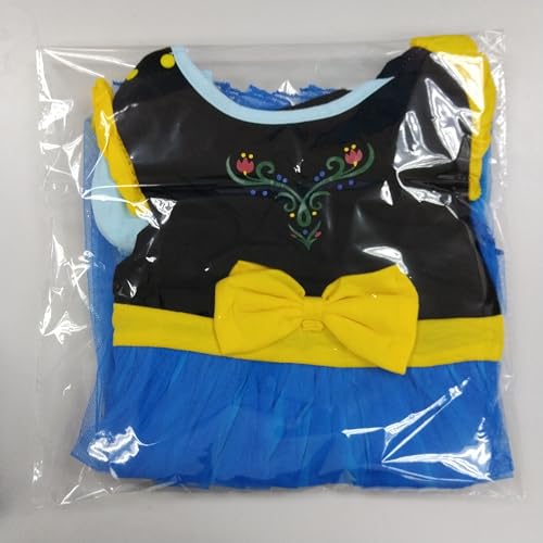 Lito Angels Vestito Costume da Regno di Ghiaccio Principessa Anna per Bambina Taglia 18-24 Mesi, Manica Corta (Etichetta in Tessuto 100) - immagine 9