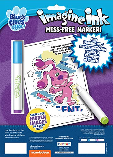 Nickelodeon Blue's Clues and You 16-Page Imagine Ink Coloring Book with Mess Free Marker 50580 Bendon - immagine 4