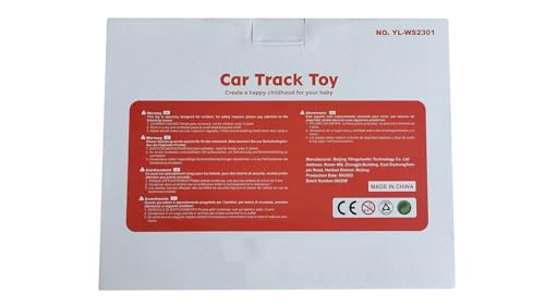 Pista Macchinine per Bambini 1 2 3 4 Anni,Pista Auto da Corsa con 4 Mini Macchinine e 2 Parcheggi,Resistente e Sicura,Gioco Educativo Colorato e Divertente - immagine 14