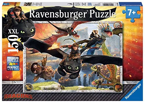 Ravensburger Italy- Dragons How To Train Your Dragon Drago Puzzle, Multicolore, 150 Pezzi, 10015