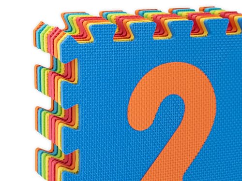 Teorema 72463 - Tappetini Puzzle con Numeri, 9 Pezzi, Colori e Numeri Assortiti - immagine 3