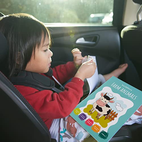12 Mini Libri da Colorare per Bambini, Formato A5 - Divertenti Disegni Assortiti (16) con Pennarelli (4) e Adesivi Inclusi – Regalini Fine Festa Fai da Te per Bimbi e Bimbe da 4 a 8 Anni - immagine 8