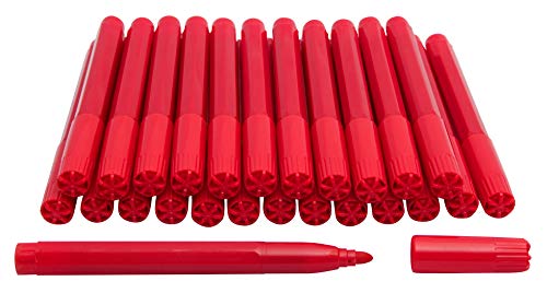 25 x colore rosso e Dabbers Bingo feltro penne