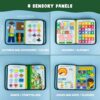 BONNYCO Busy Board Montessori Feltro Valigina Pannelli Sensoriali Montessori Tavola Montessori Giocattoli Educativi Motricità Fine | Giocattoli Regali per Ragazzi Ragazze Compleanno Natale - immagine 3
