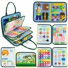 BONNYCO Busy Board Montessori Feltro Valigina Pannelli Sensoriali Montessori Tavola Montessori Giocattoli Educativi Motricità Fine | Giocattoli Regali per Ragazzi Ragazze Compleanno Natale