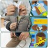 BONNYCO Busy Board Montessori Feltro Valigina Pannelli Sensoriali Montessori Tavola Montessori Giocattoli Educativi Motricità Fine | Giocattoli Regali per Ragazzi Ragazze Compleanno Natale - immagine 8