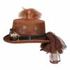 Boland 54562 - Cappello Space Punk Deluxe con occhiali, cappello steampunk, copricapo, accessorio per costume per carnevale, festa a tema o JGA - immagine 6