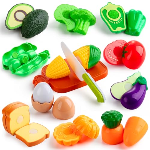 EFO SHM Cucina Giocattolo per Bambini, Accessori per la Cucina dei Giochi, Set di Pentole e Padelle, Taglio Cibo Verdura Chef Gioco, Giochi di Ruolo per Bambini 3 + Anni - immagine 5
