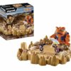 PLAYMOBIL Naruto Shippuden 70667 Naruto vs Pain, Emozionante battaglia con una base a forma di cratere e il rospo gigante Gamakichi, giocattolo per bambini dai 5 anni in su