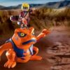 PLAYMOBIL Naruto Shippuden 70667 Naruto vs Pain, Emozionante battaglia con una base a forma di cratere e il rospo gigante Gamakichi, giocattolo per bambini dai 5 anni in su - immagine 7