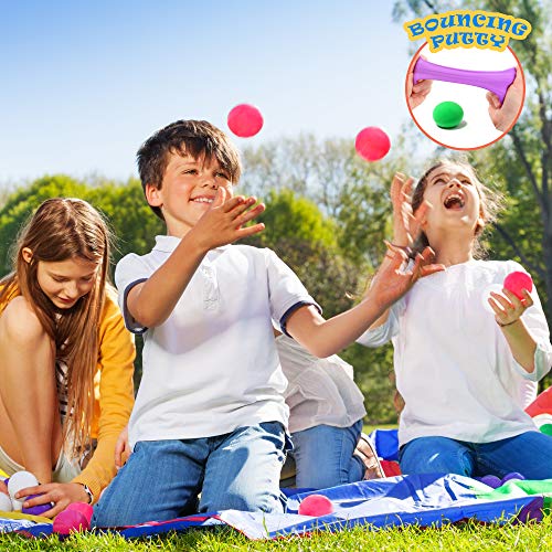 THE TWIDDLERS - 24 Stucco Rimbalzante - Colori Assortiti di Fango Elastico per Il Sollievo dallo Stress - Slime Bambini - immagine 3