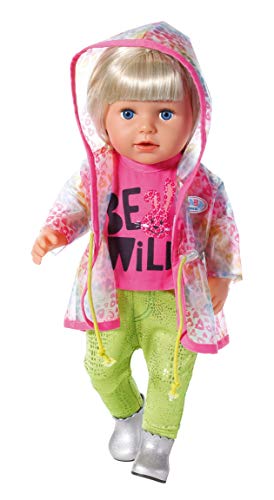 BABY born Deluxe Trendy Rainbow Set 43cm Zapf Creation-Abbigliamento per bambole, con accessori alla moda, motivo arcobaleno, Multicolore, 828328 - immagine 5