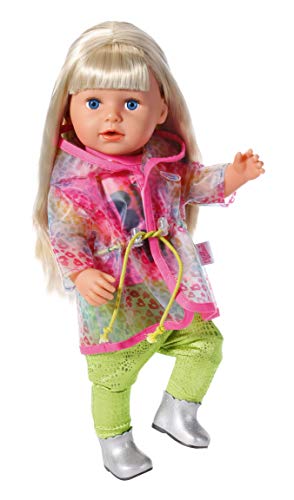 BABY born Deluxe Trendy Rainbow Set 43cm Zapf Creation-Abbigliamento per bambole, con accessori alla moda, motivo arcobaleno, Multicolore, 828328 - immagine 6