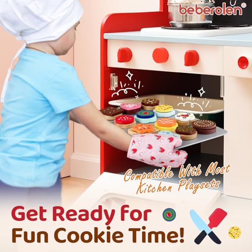Beberolen Cucina Giocattolo per Bambini Bambino, Giochi Accessori Cibo Cucina, Biscotto Tagliare Legno, Giocattolo Educativo Montessori, Regalo Compleanno Pasqua Halloween Natale Ragazzo Ragazza 3 4+ - immagine 14
