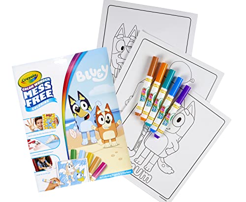 CRAYOLA Color Wonder - Libro da colorare blu senza disordine (include 18 pagine da colorare e 5 pennarelli Magic Color Wonder) - immagine 3
