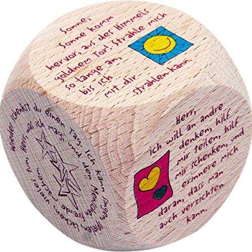 GICO Cubo di preghiera per bambini, per bambini e adulti, in legno, battesimo, comunione, 5988