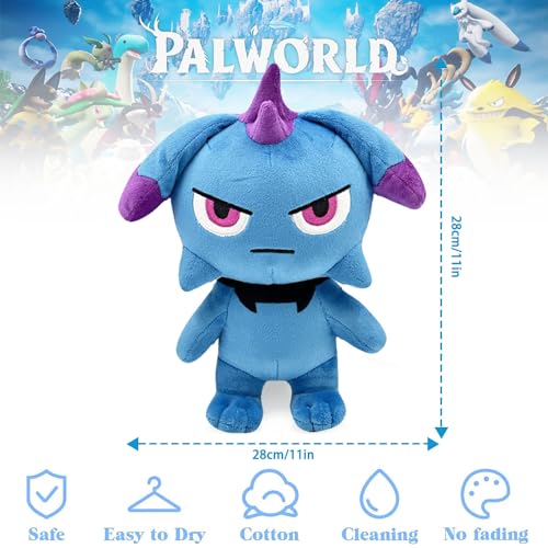 HBSFBH Palworld Plush, 28CM Cute Enemy Plushies Toy, Peluche Palworld, Palworld Plushies, Palworld Lamball Peluche, Peluche Depresso Palworld, Palworld Plush Toys, PalWorld Peluche for Boys And Girls - immagine 3