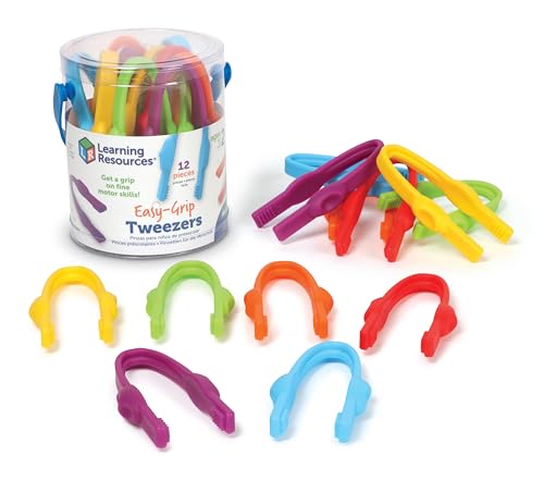Learning Resources Presa Facile, età 2+, Giocattoli per abilità motorie Fini, Pinzette per Bambini, attività di apprendimento prescolare, Risorse per l'aula, Multicolore, Medium, LER2965
