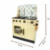 Leomark Cuisine Vintage in legno, giocattolo per bambini, gioco d'imitazione, educazione tavola divertimento, accessori da cucina, dimensioni: 59cm x 30cm x 75cm (LxPxA) - immagine 9