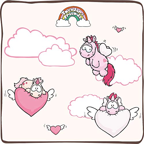 Nici 44364 - Unicorno di peluche, 22 cm, 22 cm, colore: Rosa - immagine 3