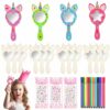 OOTSR Kit per Attività Creative Legno per Bambini, 12Pz Unicorno Specchi in Legno Set, fai da te Creativo Arte e Artigianato Regali per Ragazze Compleanno Festa Decorazione
