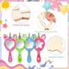 OOTSR Kit per Attività Creative Legno per Bambini, 12Pz Unicorno Specchi in Legno Set, fai da te Creativo Arte e Artigianato Regali per Ragazze Compleanno Festa Decorazione - immagine 6