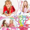 OOTSR Kit per Attività Creative Legno per Bambini, 12Pz Unicorno Specchi in Legno Set, fai da te Creativo Arte e Artigianato Regali per Ragazze Compleanno Festa Decorazione - immagine 7