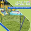 Outsunny Altalena per bambini da 3 a 8 anni, in acciaio, blu scuro - immagine 5