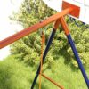 Outsunny Altalena per bambini da 3 a 8 anni, in acciaio, blu scuro - immagine 9