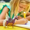 Schleich Bayala, Unicorn Gifts for Girls and Boys, Star Unicorn Pegasus Toy Figure, Purple and Gold, Ages 5+ - immagine 3