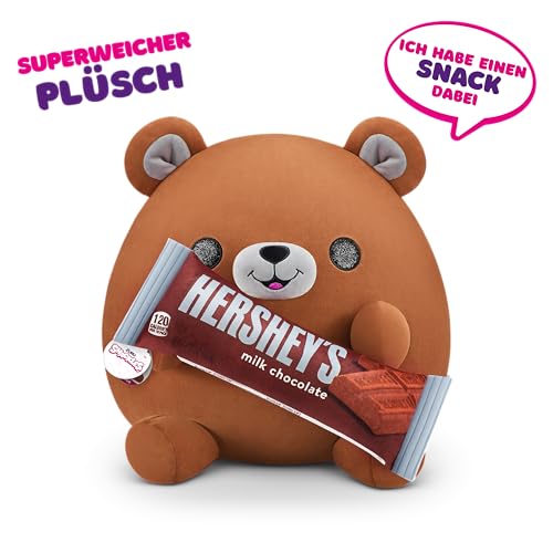 Snackles Serie 1 - Orso Surprise, peluche medio, ultra morbido, confortevole, 35 cm, con licenza Snack, accessorio di marca, età 3+ (orso) - immagine 3