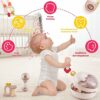 Sonaglio Neonato Giochi , 10 Pezzi Sonaglio e Massaggiagengive Giocattoli Dentizione Neonato senza BPA,Giochi Neonato con dentizione con scatola di immagazzinaggio per bambini da 0 a 9 mesi - immagine 3