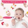 Sonaglio Neonato Giochi , 10 Pezzi Sonaglio e Massaggiagengive Giocattoli Dentizione Neonato senza BPA,Giochi Neonato con dentizione con scatola di immagazzinaggio per bambini da 0 a 9 mesi - immagine 4