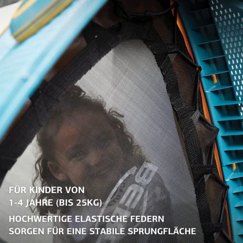 BERG Hoppaa - Trampolino per bambini (1-4 anni), per interni ed esterni, staffa di sicurezza e pietre antiscivolo per favorire le capacità motorie e l'equilibrio, montaggio semplice, durevole e - immagine 4
