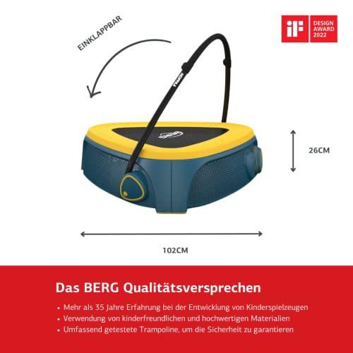 BERG Hoppaa - Trampolino per bambini (1-4 anni), per interni ed esterni, staffa di sicurezza e pietre antiscivolo per favorire le capacità motorie e l'equilibrio, montaggio semplice, durevole e - immagine 6