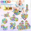 COOLJOY Costruzioni Magnetiche Giochi Bambina 3 4 5 6 Anni | Costruzioni Magnetiche per Bambini 3 4 5 6 Anni | Costruzioni Magnetiche Educativo Compleanno Bambina 3 4 5 6 7 Anni - immagine 3