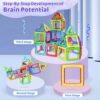 COOLJOY Costruzioni Magnetiche Giochi Bambina 3 4 5 6 Anni | Costruzioni Magnetiche per Bambini 3 4 5 6 Anni | Costruzioni Magnetiche Educativo Compleanno Bambina 3 4 5 6 7 Anni - immagine 5